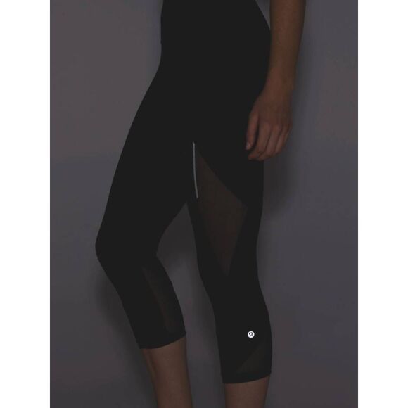LULULEMON ATHLETICA Fast As Light Crop 'Black' Size 6 - Picture 7 of 10